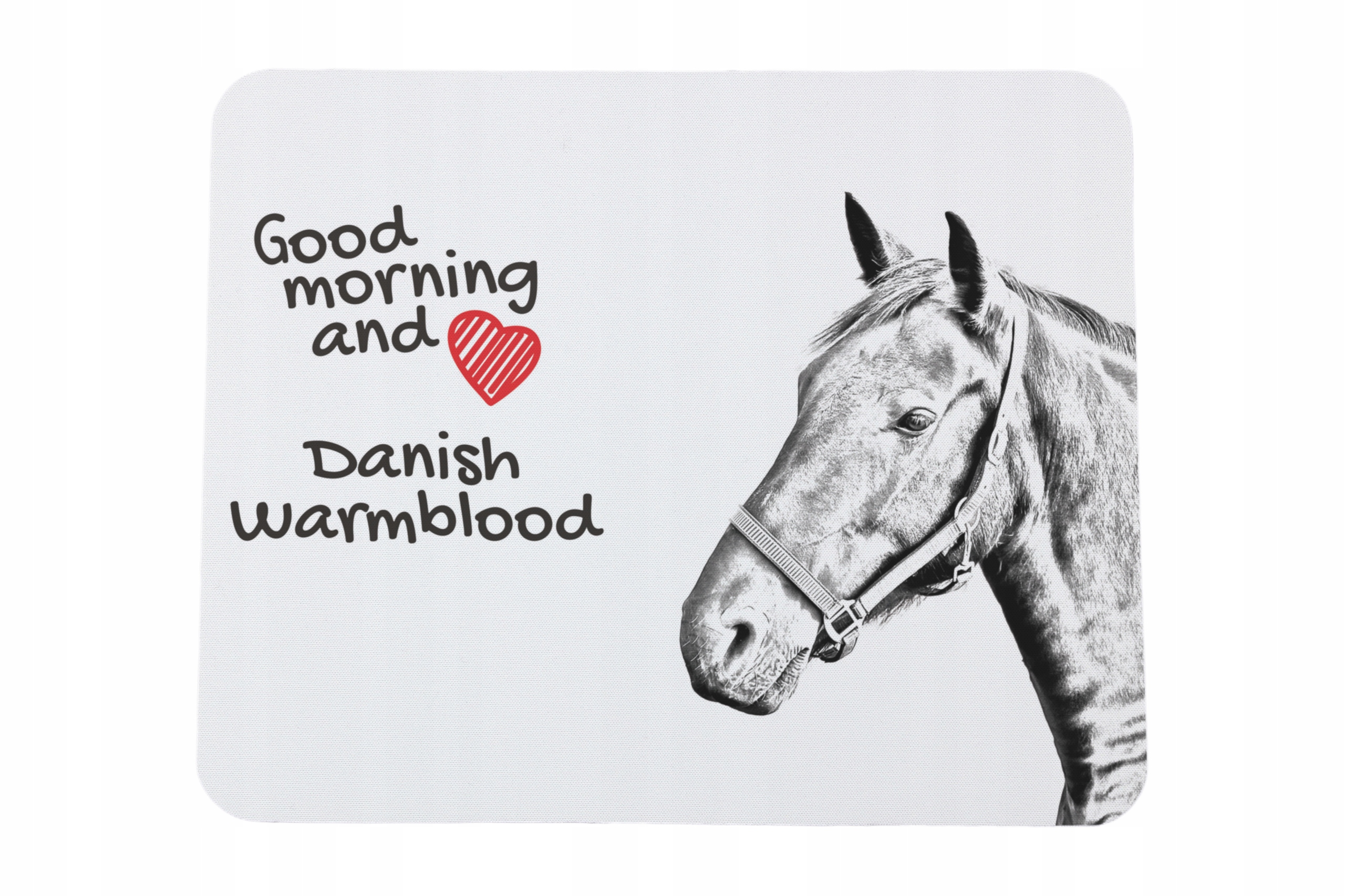 Warmblood duński podkładka pod myszkę z nadrukiem, personalizowana podkła