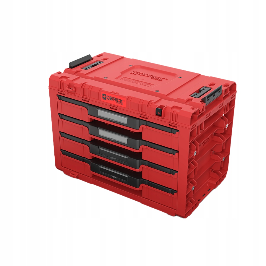 Qbrick Prime Drawer 4 Toolbox Expert Red Ultra Hd szuflady
