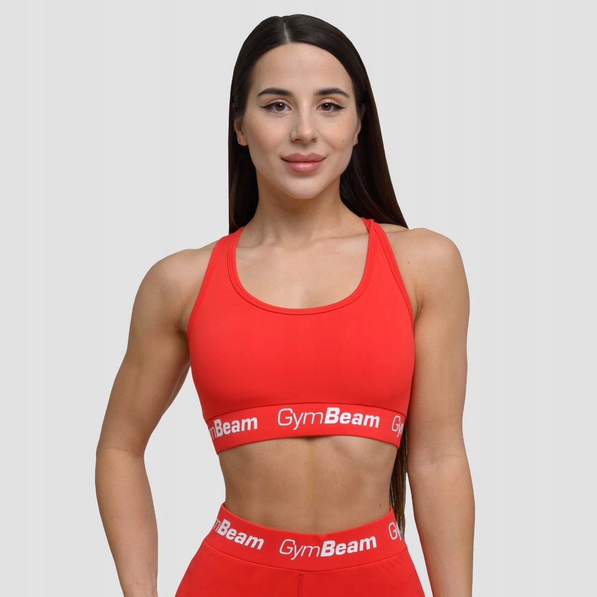 Biustonosz Sportowy Simple Bez Wkładek Rouge Red S GymBeam