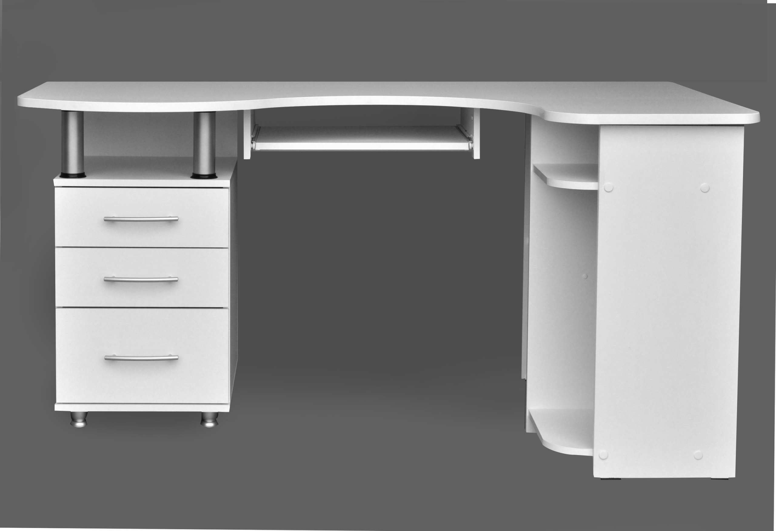 MAKSYM biurko narożne białe biały lewe Kod producenta 450