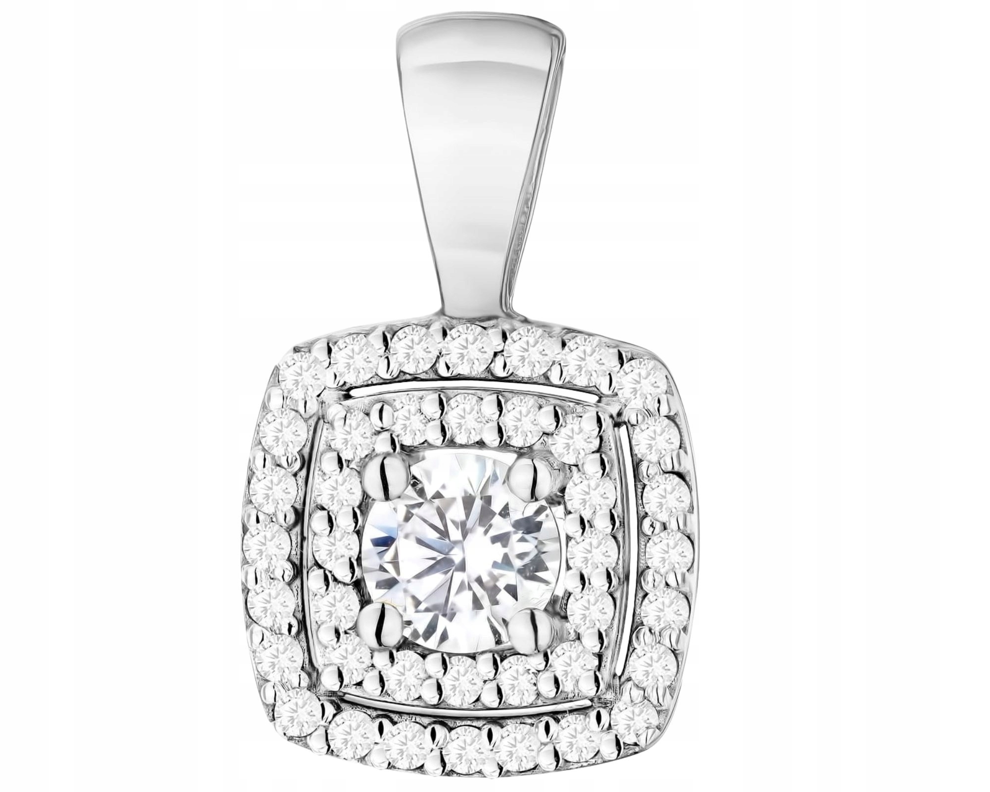 Přívěsek S Laboratorním Diamantem – Ušlechtilá Jednoduchost Bílého Zlata