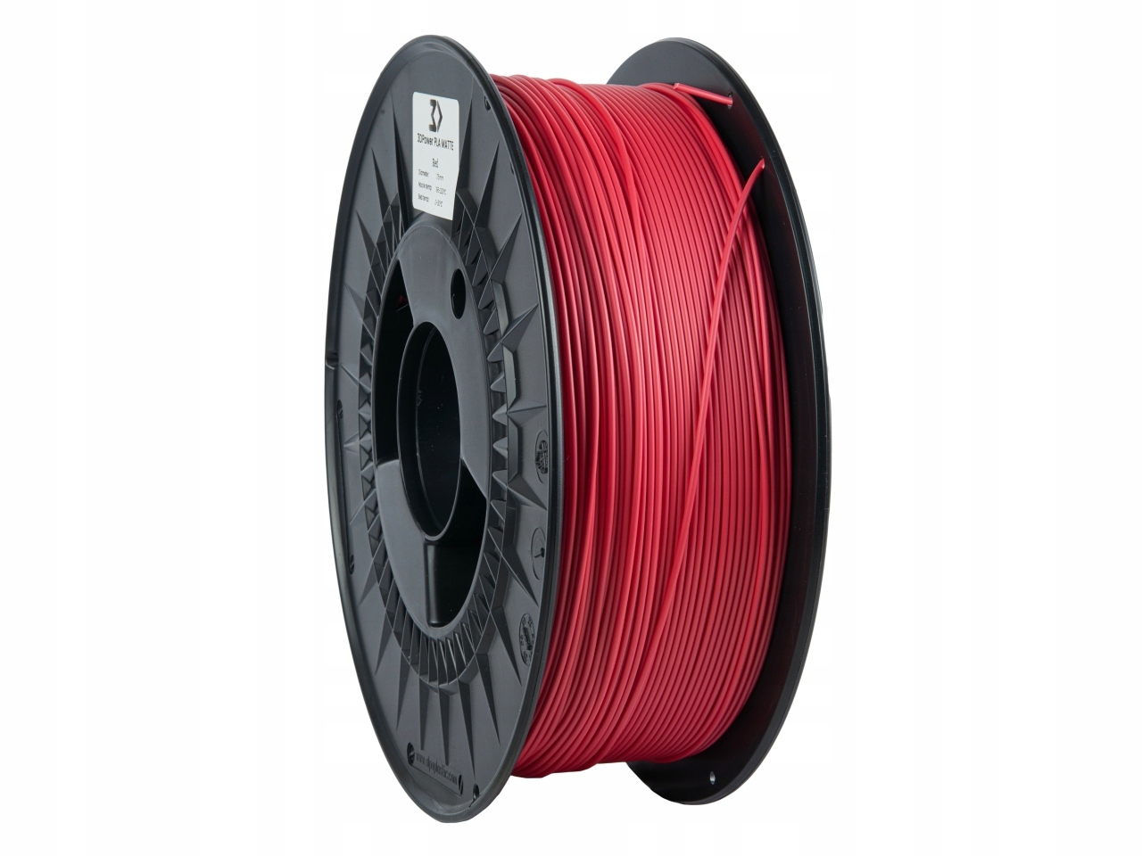 Filament 3DPower PLA MATTE 1.75mm Czerwony 1kg Stan opakowania oryginalne