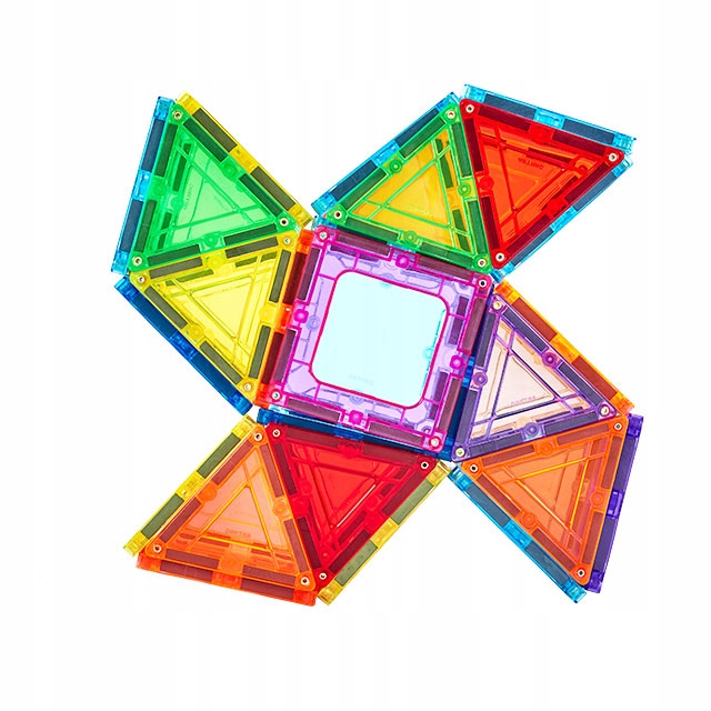 KLOCKI MAGNETYCZNE 3D Układanka Edukacyjna 45 elementów Marka Pozostałe
