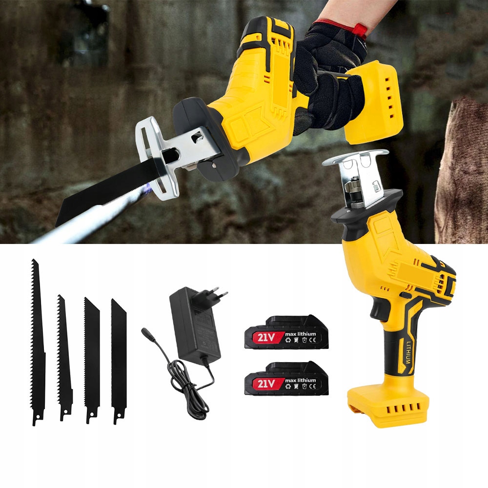 Silná Pila Ocaska 21V 2000 Mah Se 4 Noži Pro Řezání