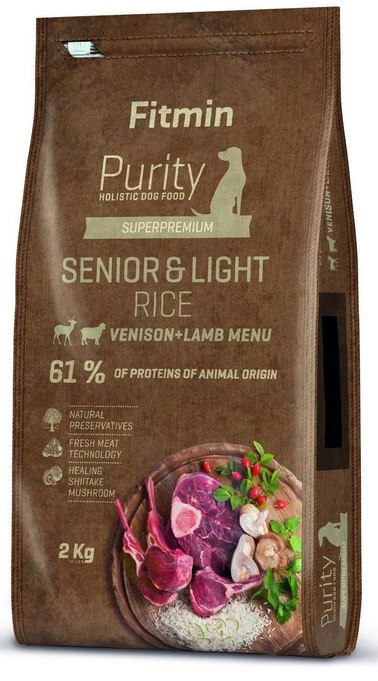 Fitmin Purity Rice Senior&Light Zvěřina a Jehně 2kg