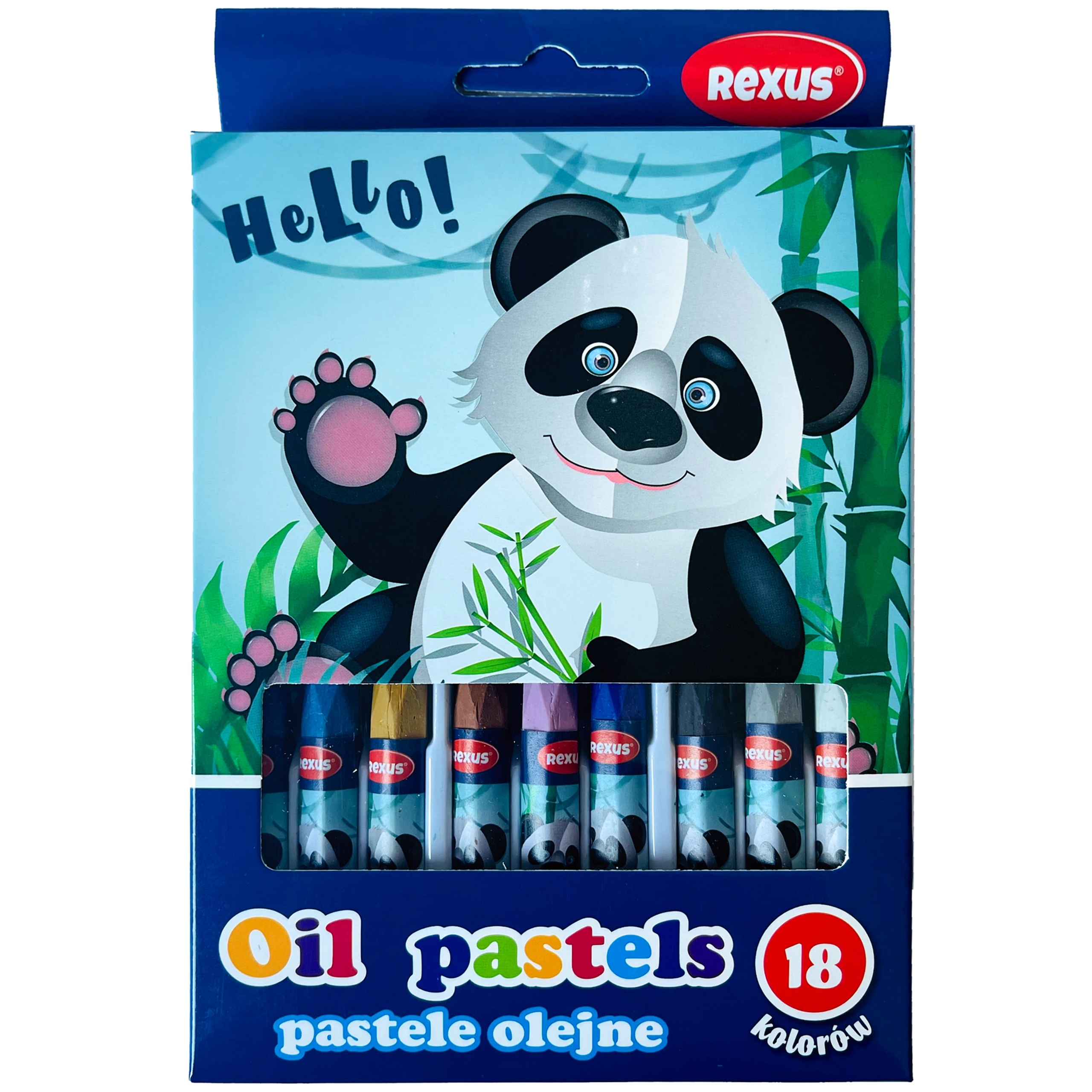 KREDKI PASTELOWE PASTELE OLEJNE 18 KOLORÓW REXUS Kod producenta 5901276035503