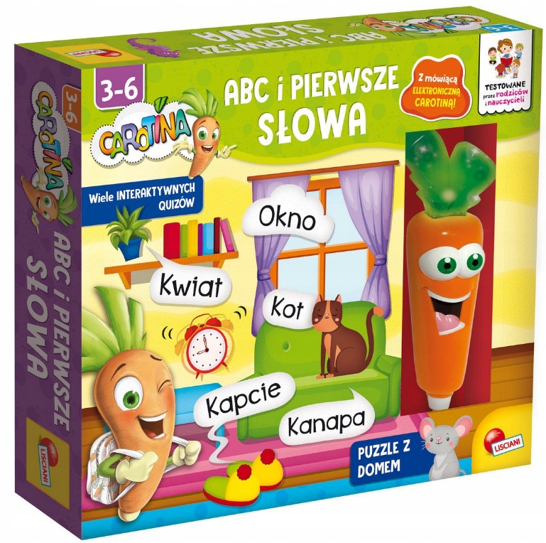 

Gra Carotina Abc I Pierwsze Słowa PL92659 Lisciani