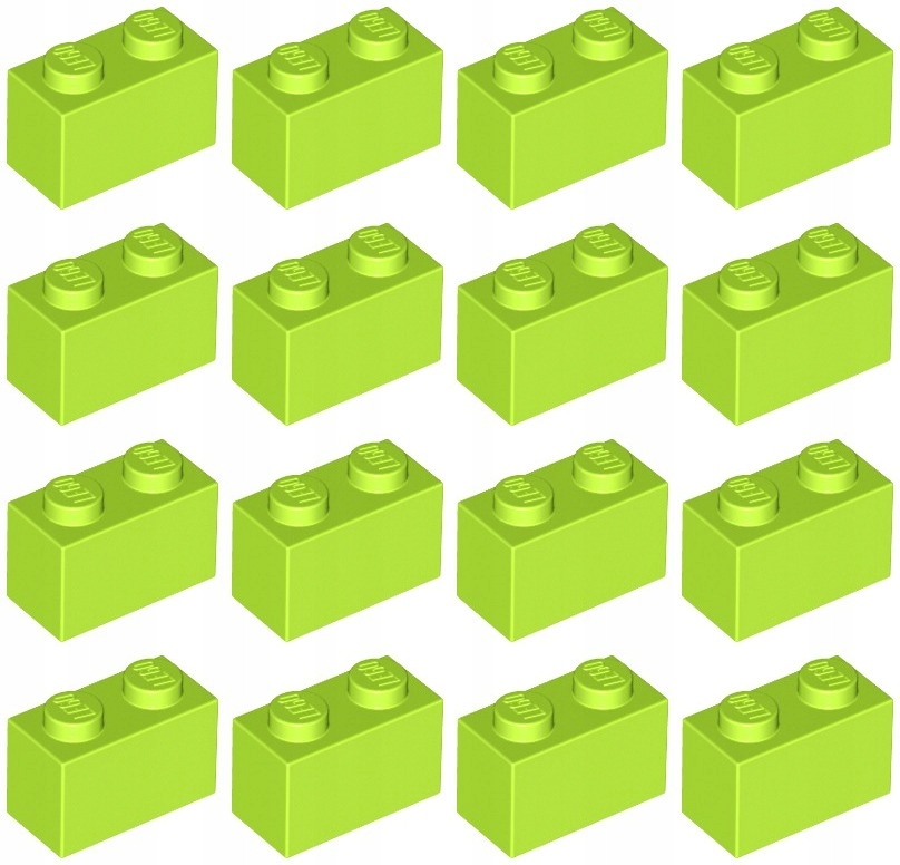 

Lego 3004 Klocek 1x2 lime limonka (12g) 16 szt.