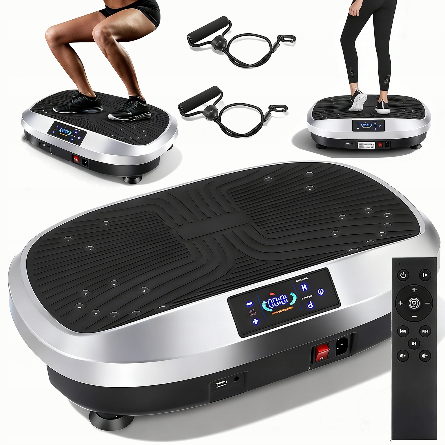 Vibrační Plošina Vibrující 5 Tréninkových Režimů S Dálkovým Ovládáním