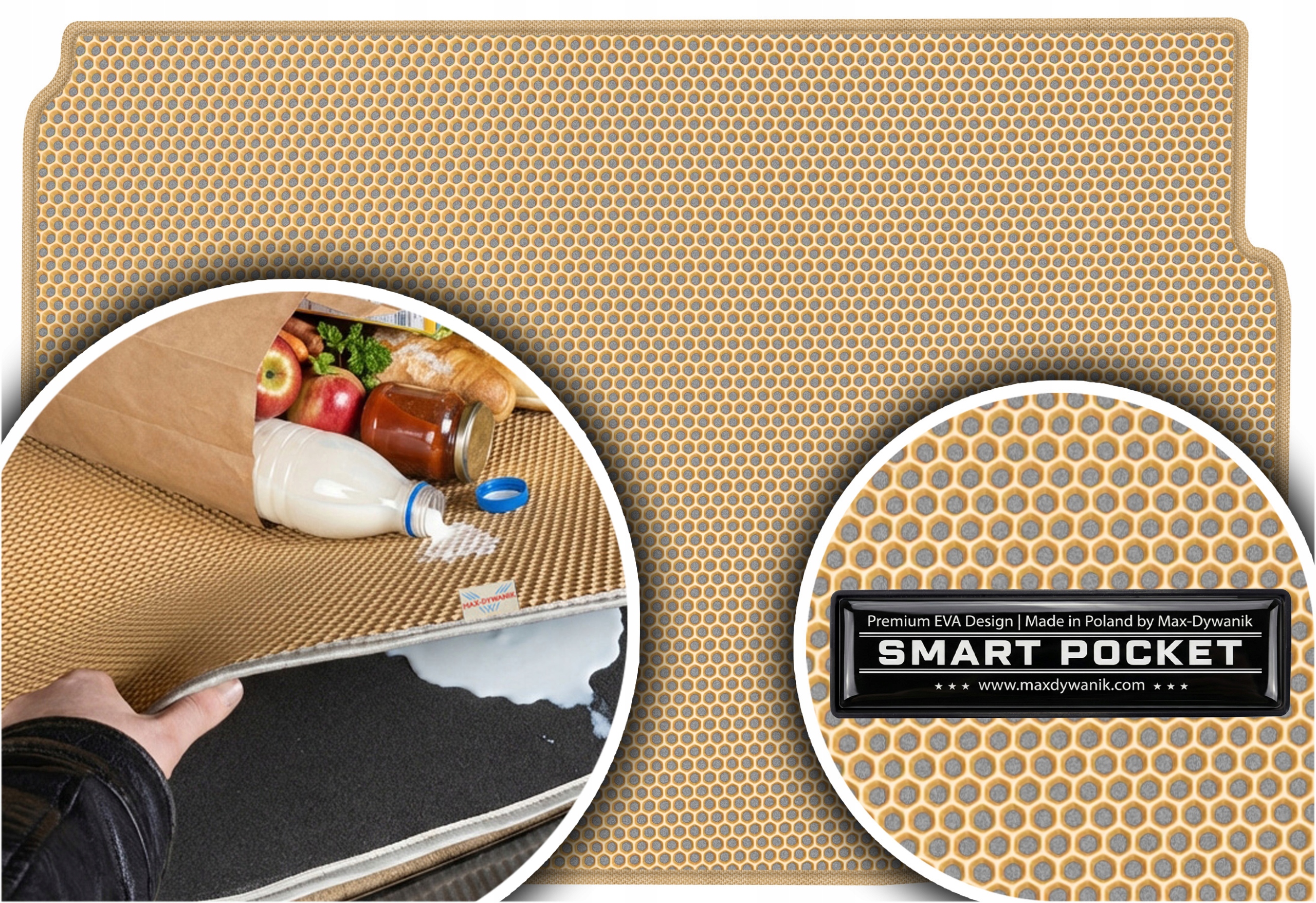Peugeot Bipper Tepee 5os 2007-2017 Vložka do kufru Eva Smart Pocket Béžová