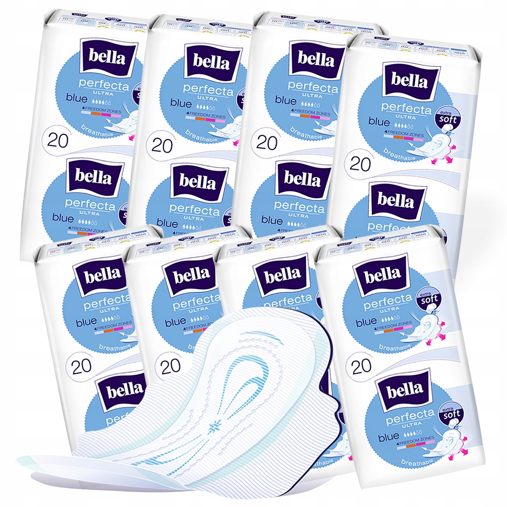 

8X Podpaski Bella Perfecta Ultra Blue 20SZT=160SZT