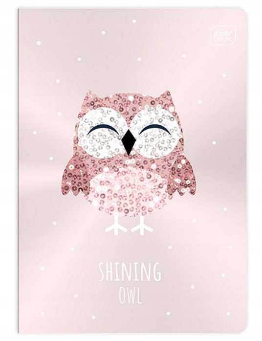 Zošit Interdruk A5-16 MRIEŽKA - Metallic Shine - Shining OWL - SOWA