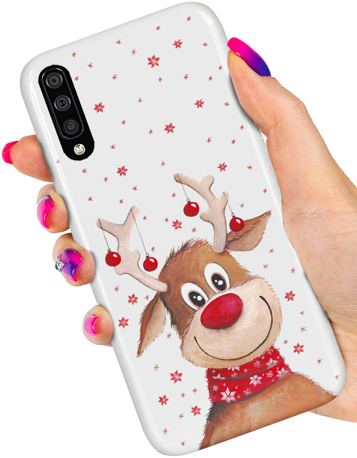 

Etui Świąteczne Case do Samsung Galaxy A70 Szkło