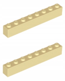 

Lego Klocek Cegła 1x8 Tan 3008 4114080 2szt