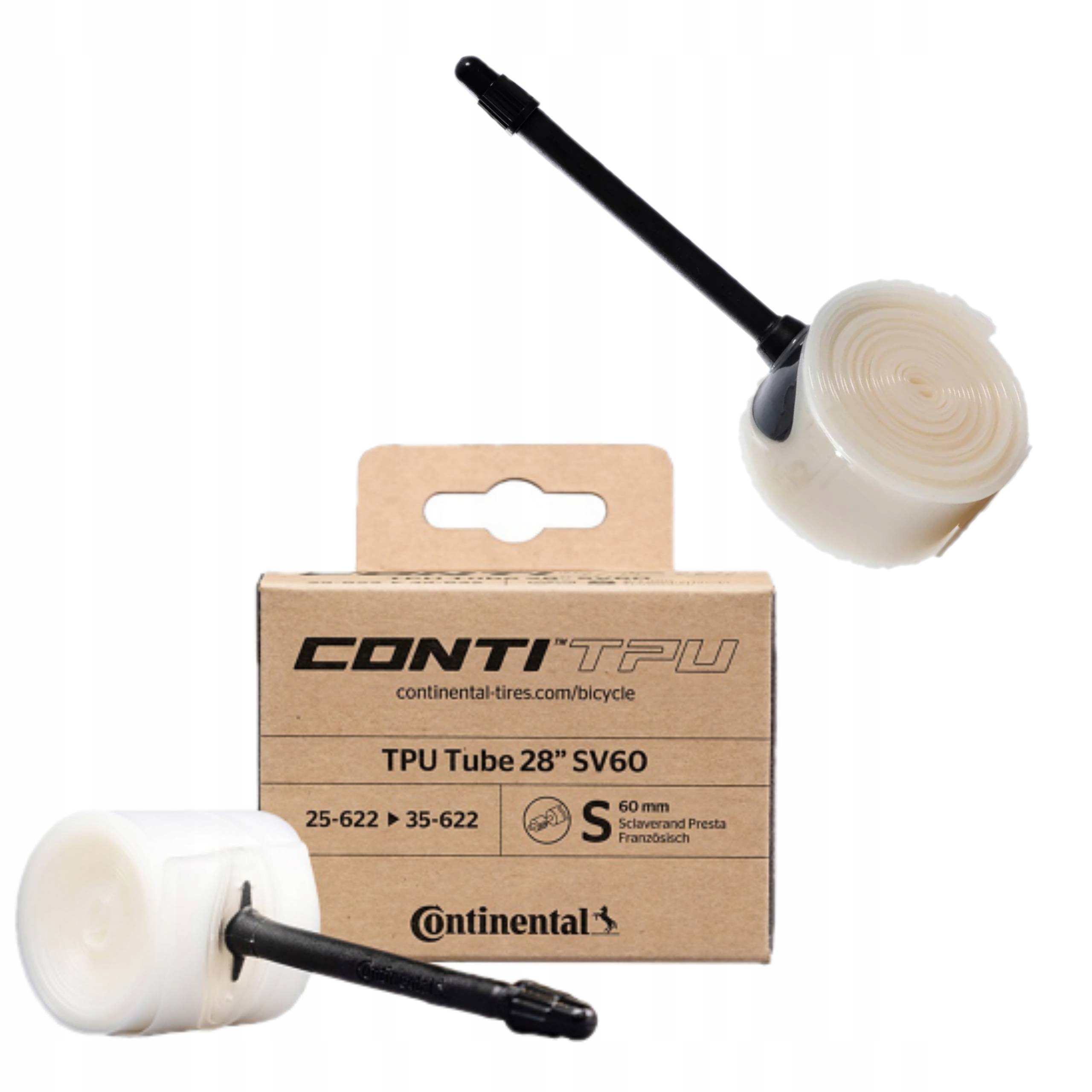 Duše 28 Tpu 700 x 25/26/28/30/32/35 60mm Gravel Continental 35g