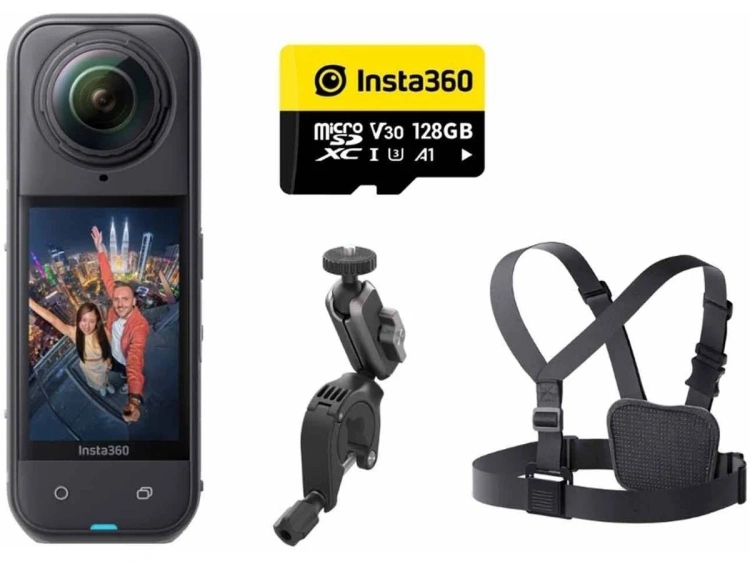 Insta360 X5 Cycling Bundle Najnovší model kamery 360° Cyklistický set