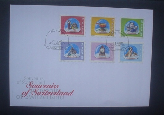 FDC Mi 1709 - 1714 SZWAJCARIA PAMIĄTKI