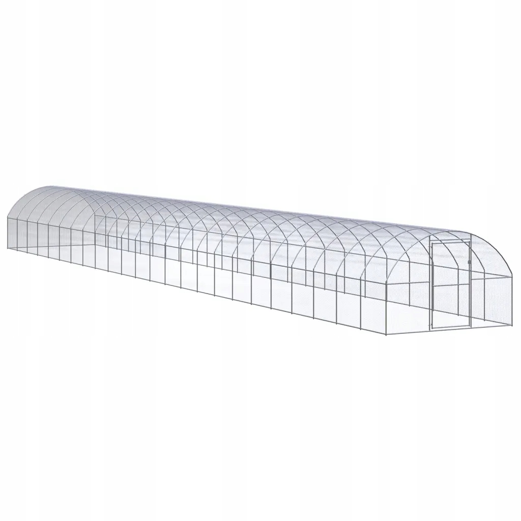 Levně Klec pro kuřata 3x2m, stříbrná ocel