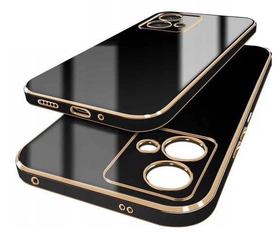 ETUI GLAMOUR GOLD CASE Z OCHRONĄ APARATÓW do Motorola Moto G84 5G +SZKŁO