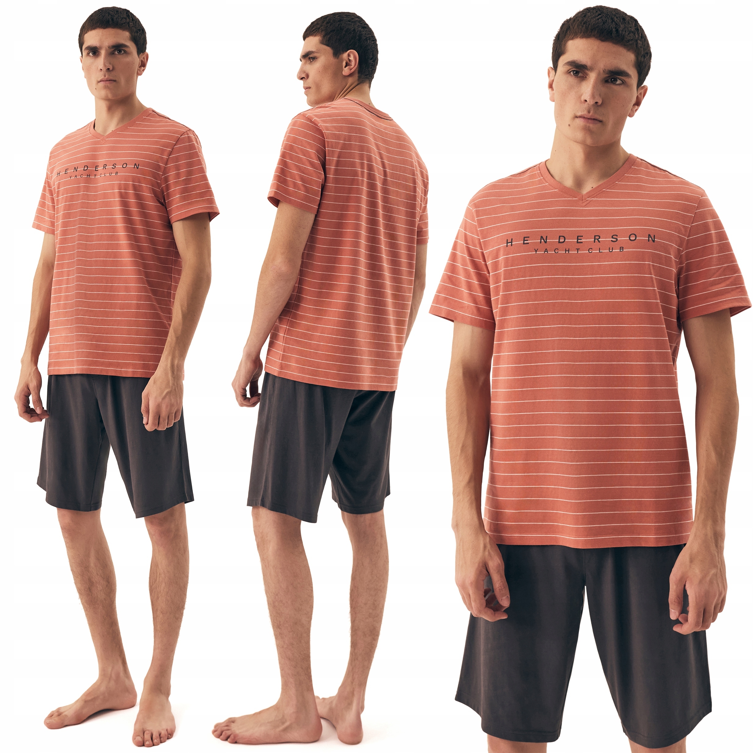 Henderson Deli pánské krátké letní pyžamo 100% Bavlna XL