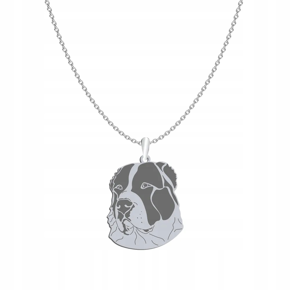 Stříbrný náhrdelník se psem Středoasijský ovčák 925 Šperky Gravírování