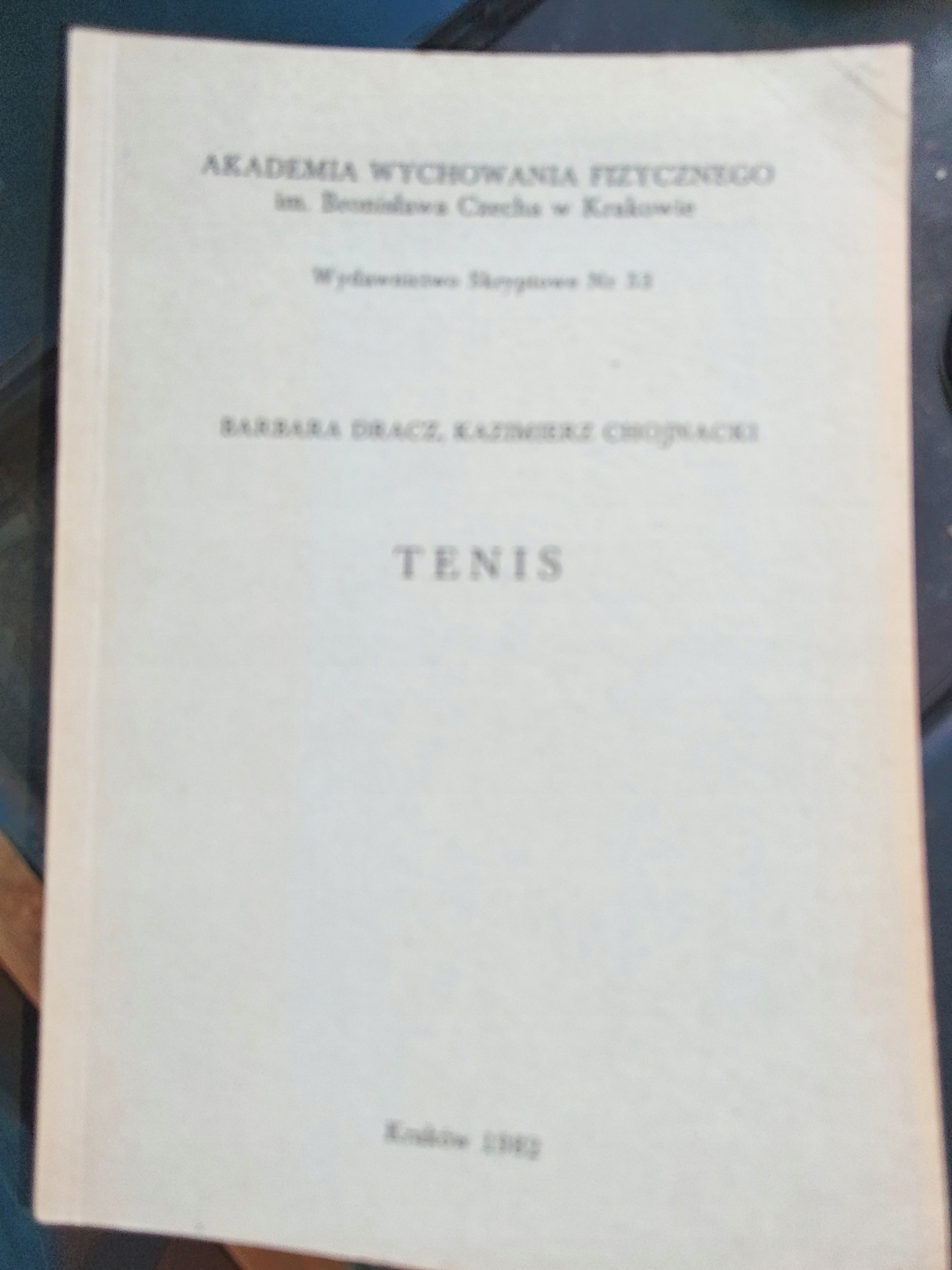 Tenis. Barbara Dracz, Kazimierz Chojnacki