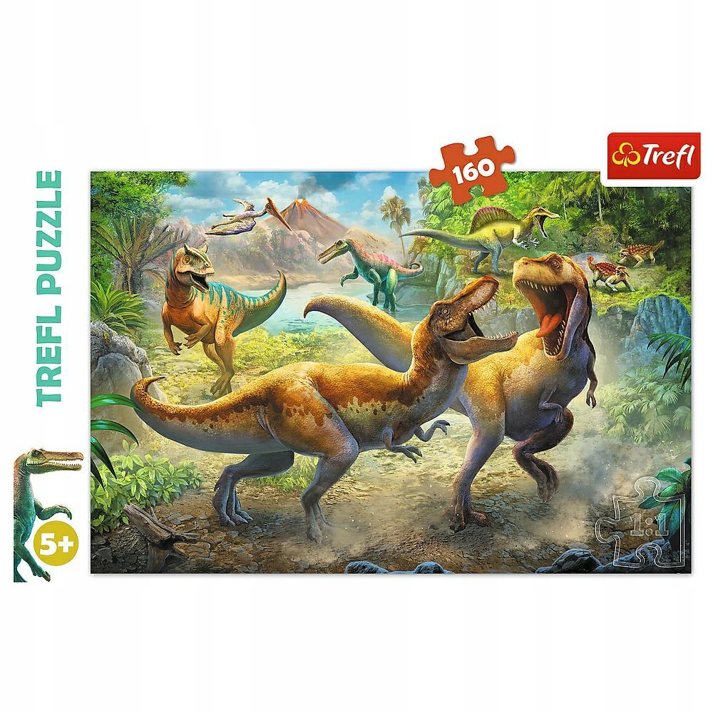 

Trefl puzzle walczące tyranozaury 160 elemntów