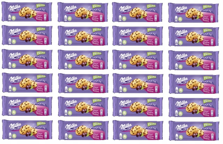 24x 135g Milka Pieguski raisins ciastka Karton