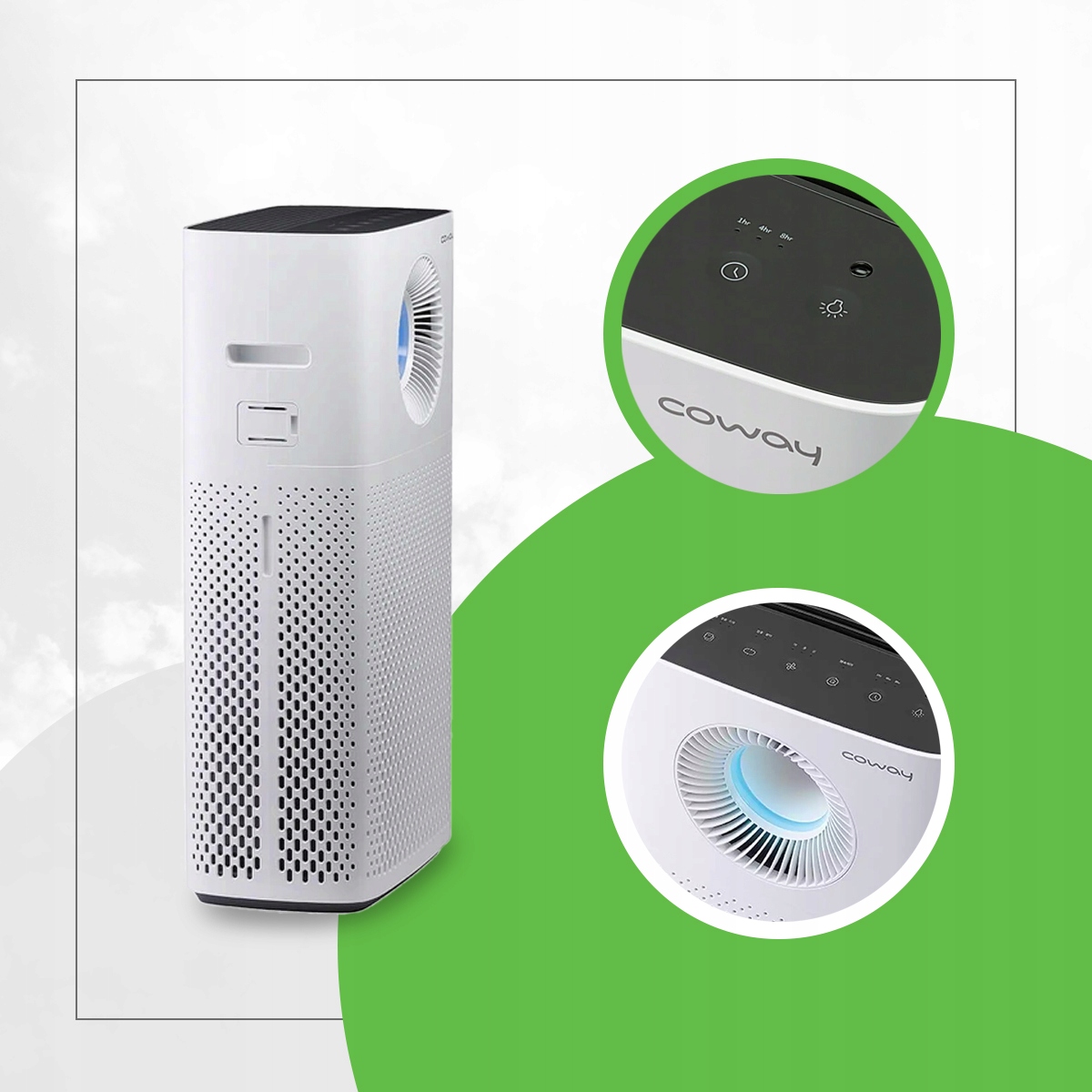 Oczyszczacz powietrza Coway Storm Filtry HEPA węglowy wstępny