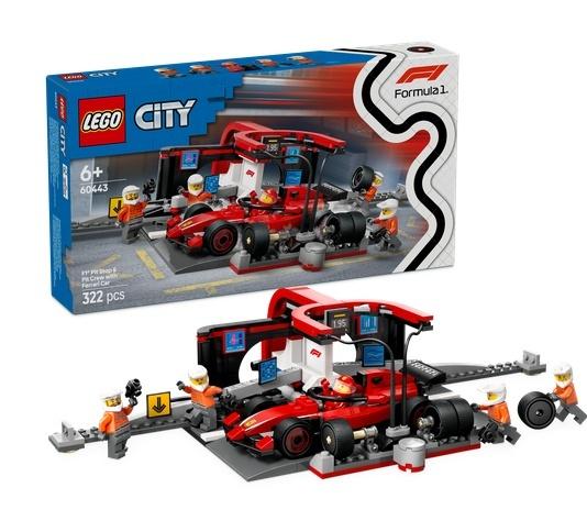 Lego(r) City 60443 Pit stop a mechanici z Ferrari
