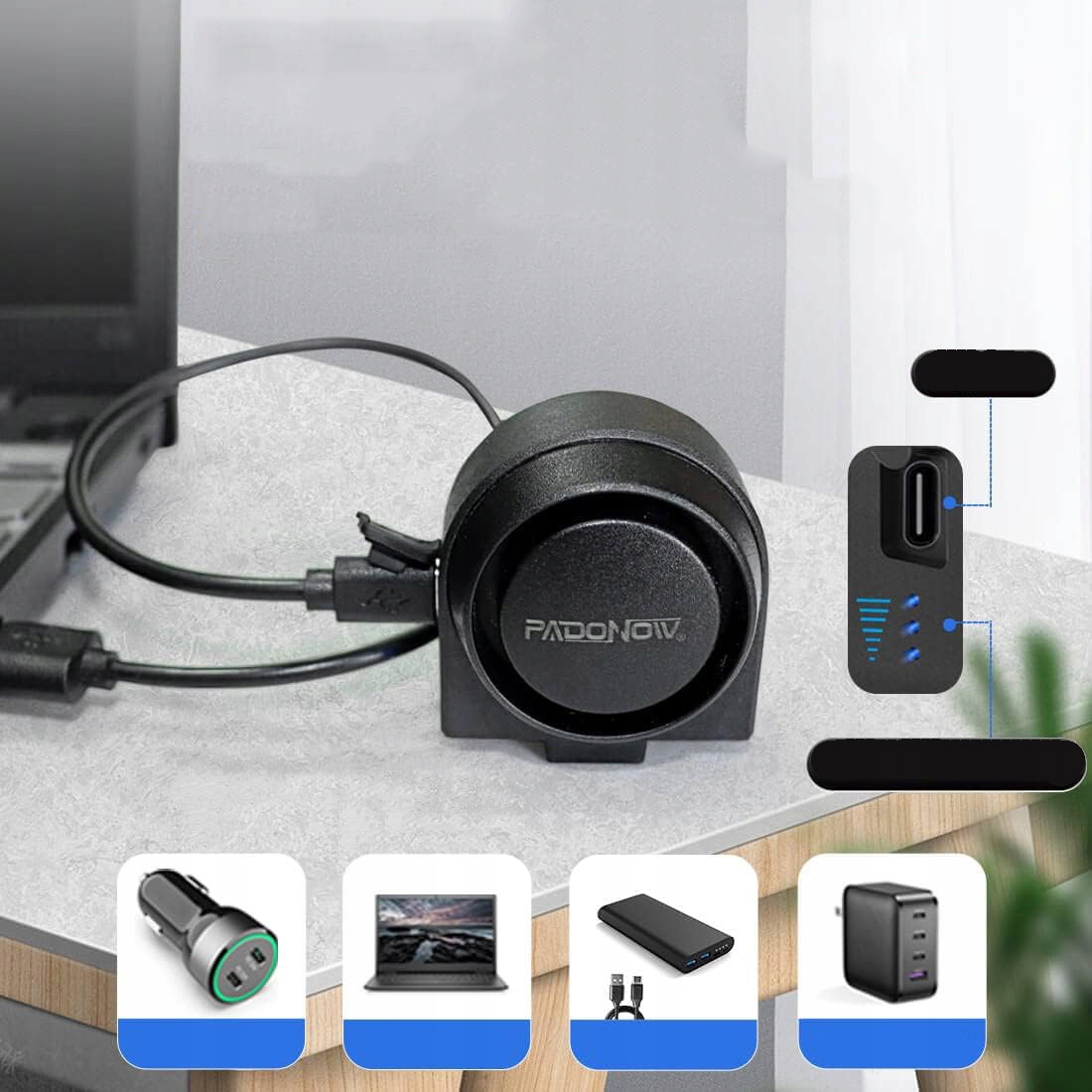 ALARM ROWEROWY, Z PILOT ZDALNEGO STEROWANIA, 115DB SUPER LOUD, DO MOTOCYKLA Waga 140 g