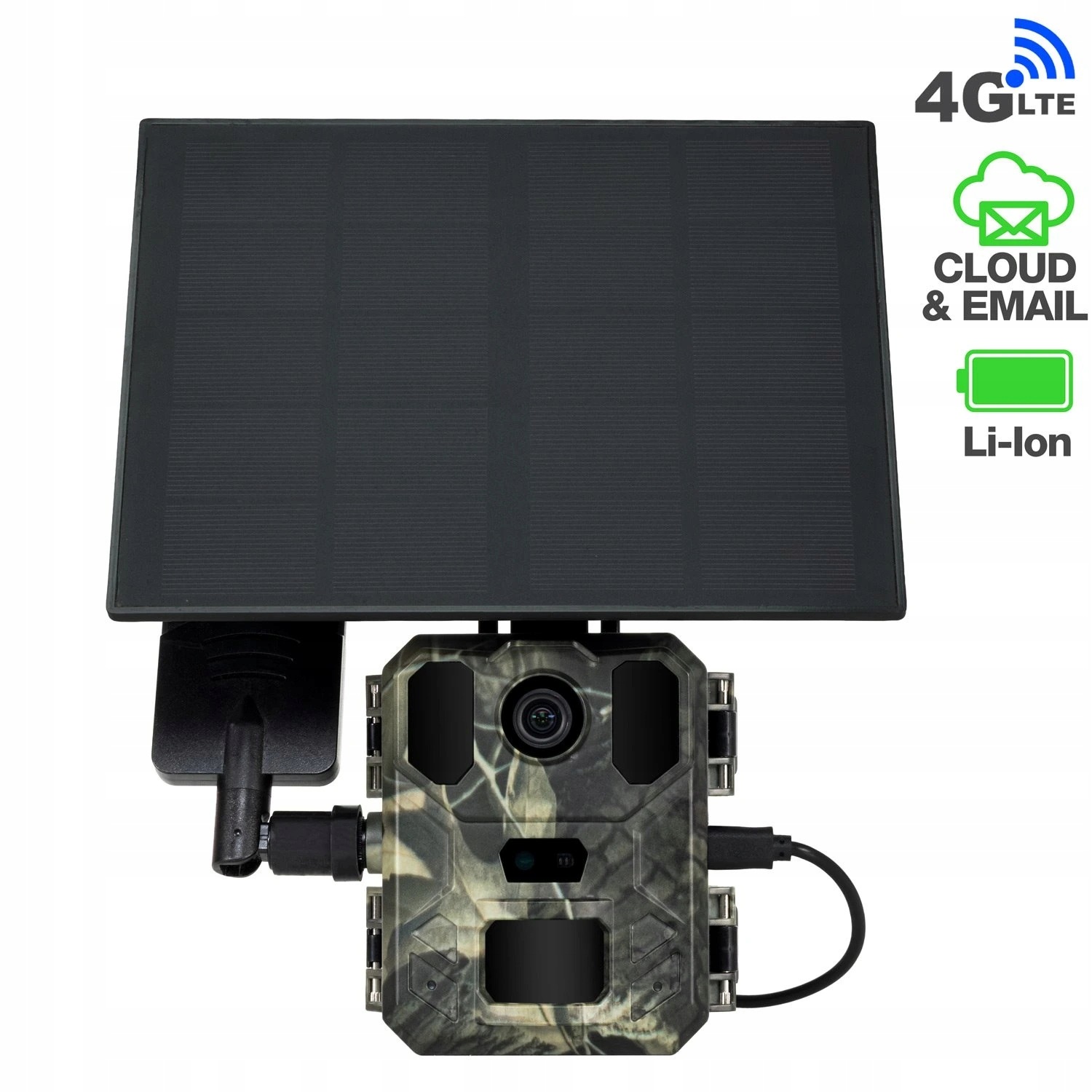 Evolveo StrongVision Lte Mini 4G fotopasca s Cloud/Email prenosom a solárnym panelom