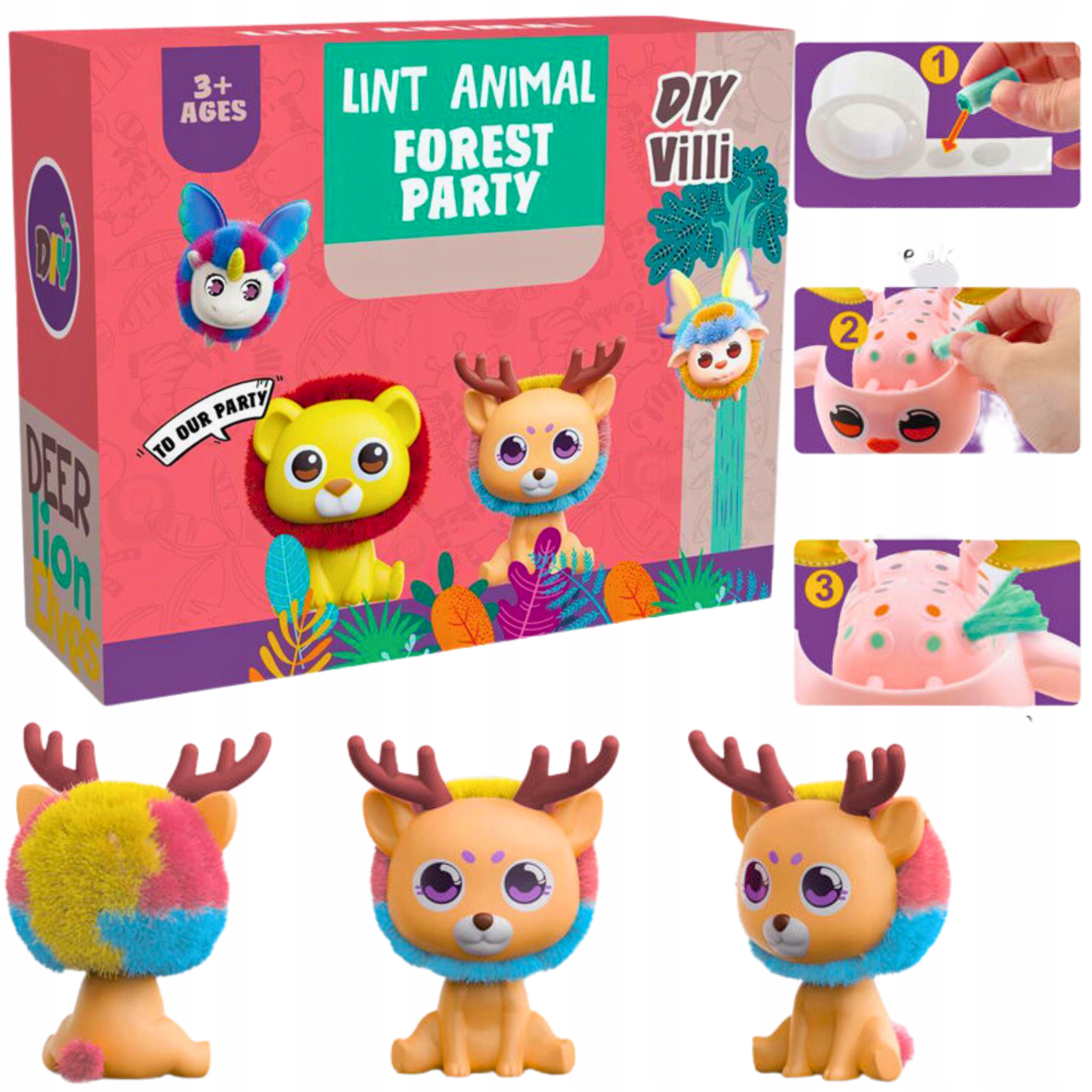 ZESTAW DIY MASKOTKA PLUSZAK RENIFEREK ZRÓB TO SAM EAN (GTIN) 69004135113454