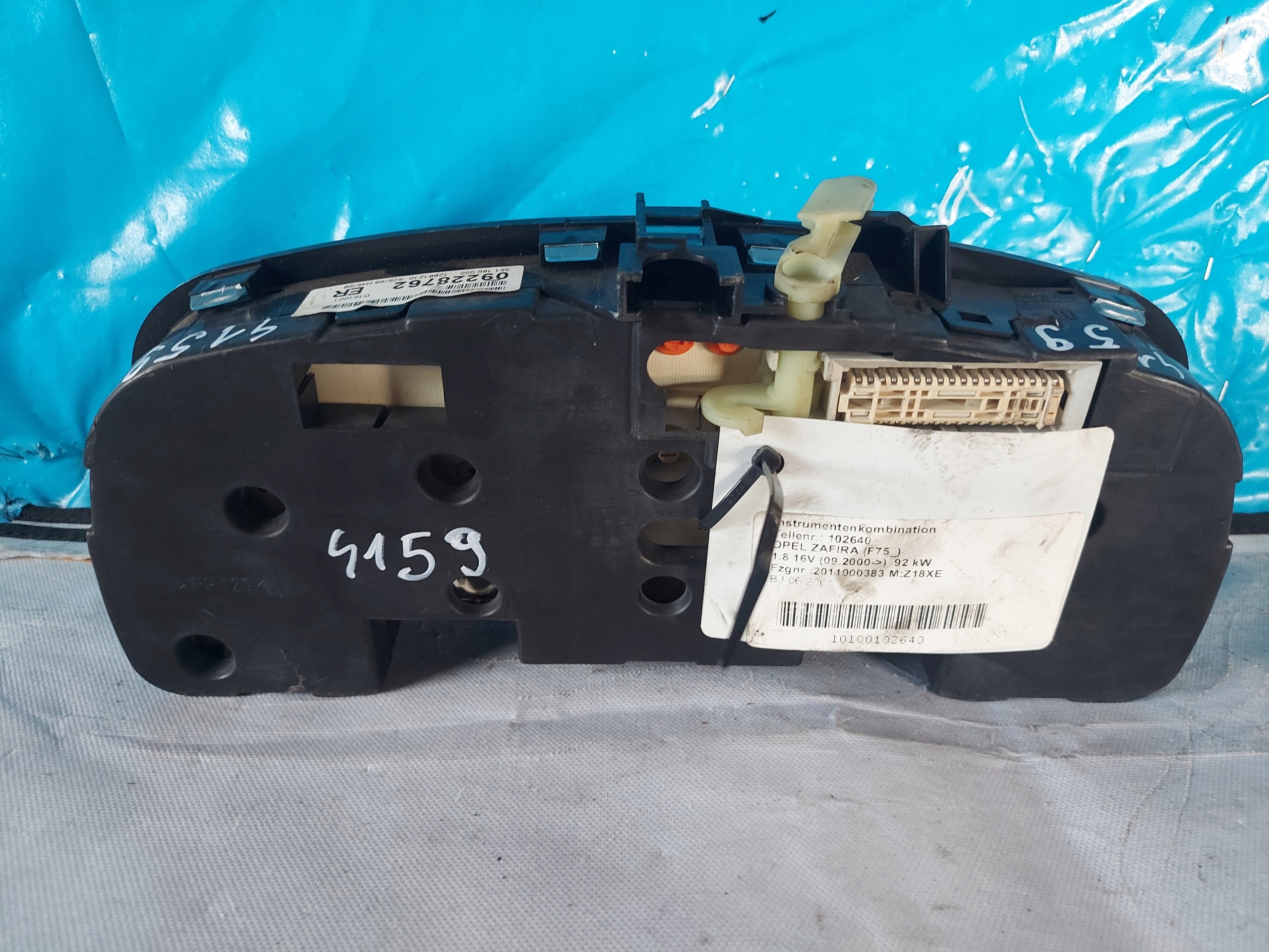 dials clock ZAFIRA A 1.8 16V 09228762