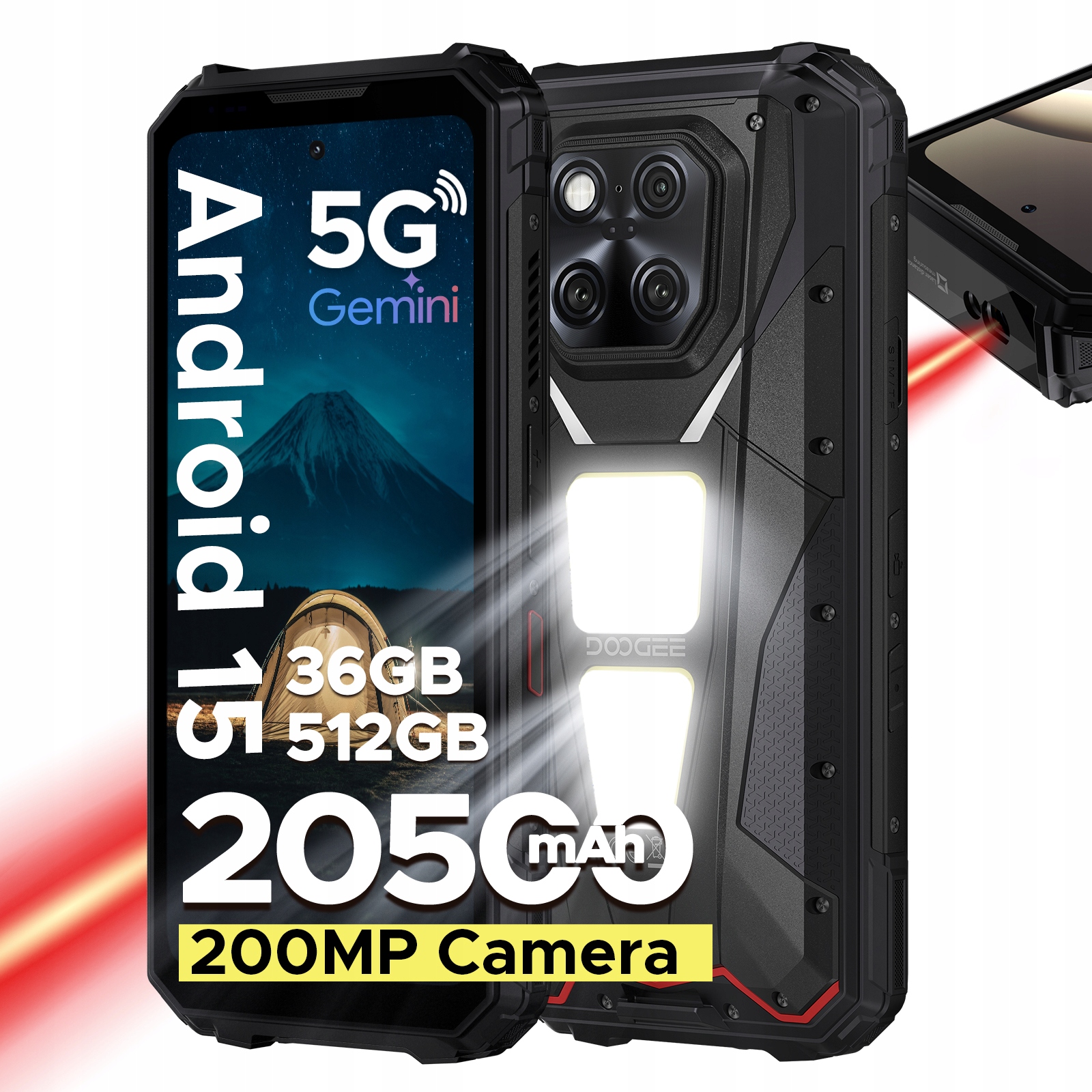 Smartfón Doogee VMaxLR 5G 36+512 Gb 20500 mAh 6,78"FHD Dual SIM/NFC/čierny