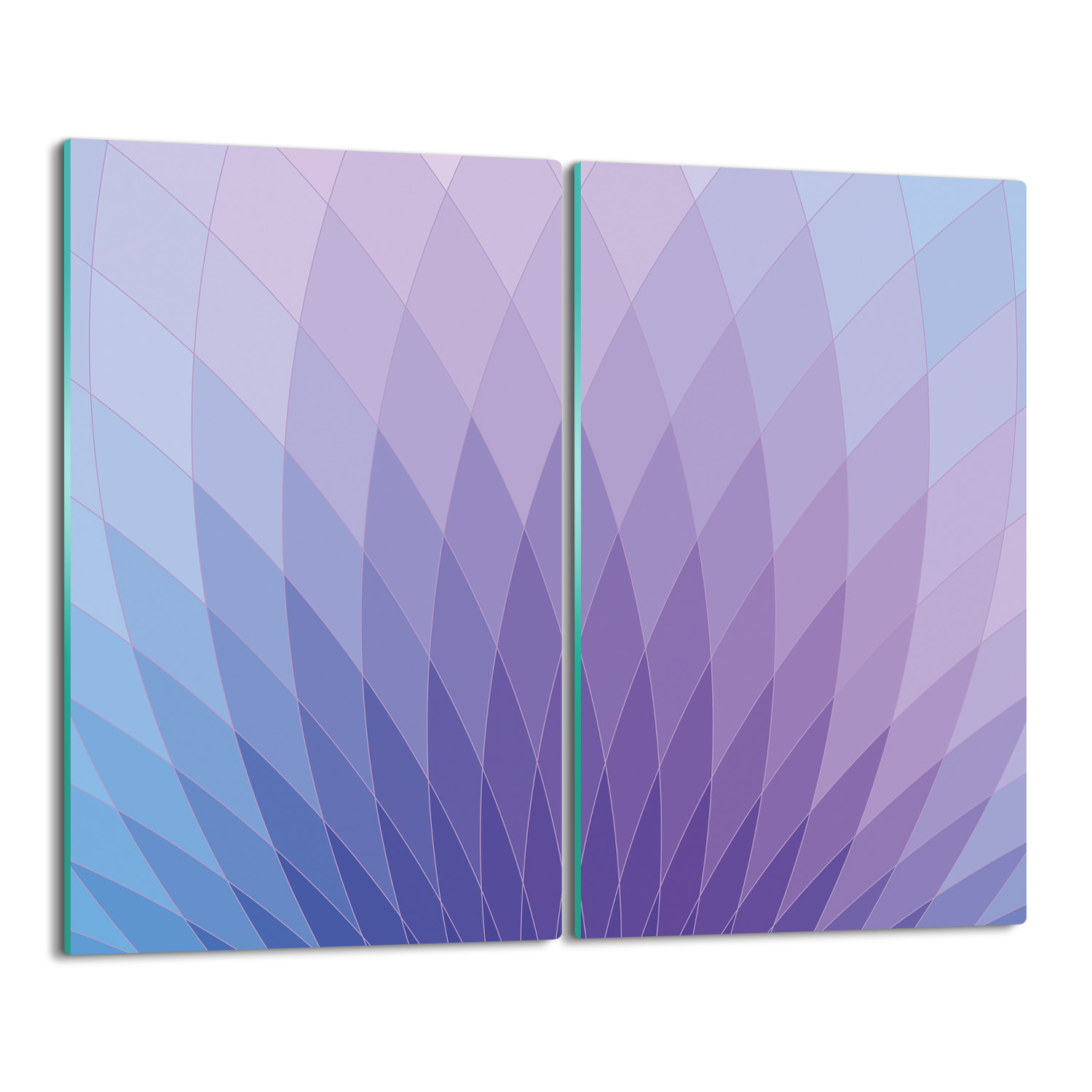 tisk kryt splashback Květiny geometrie 2x 30x52