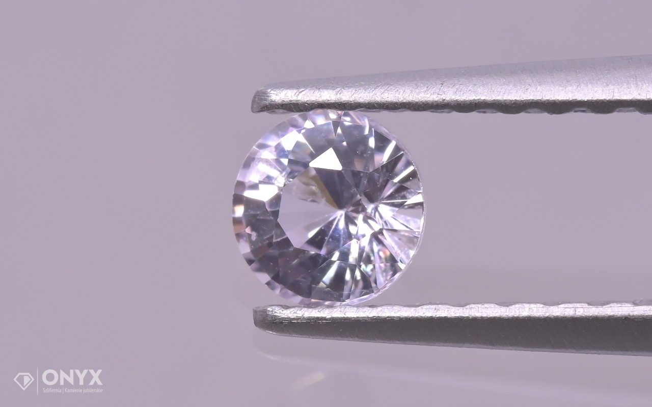 Fazetovaný safír kulatý fi 3,5 mm