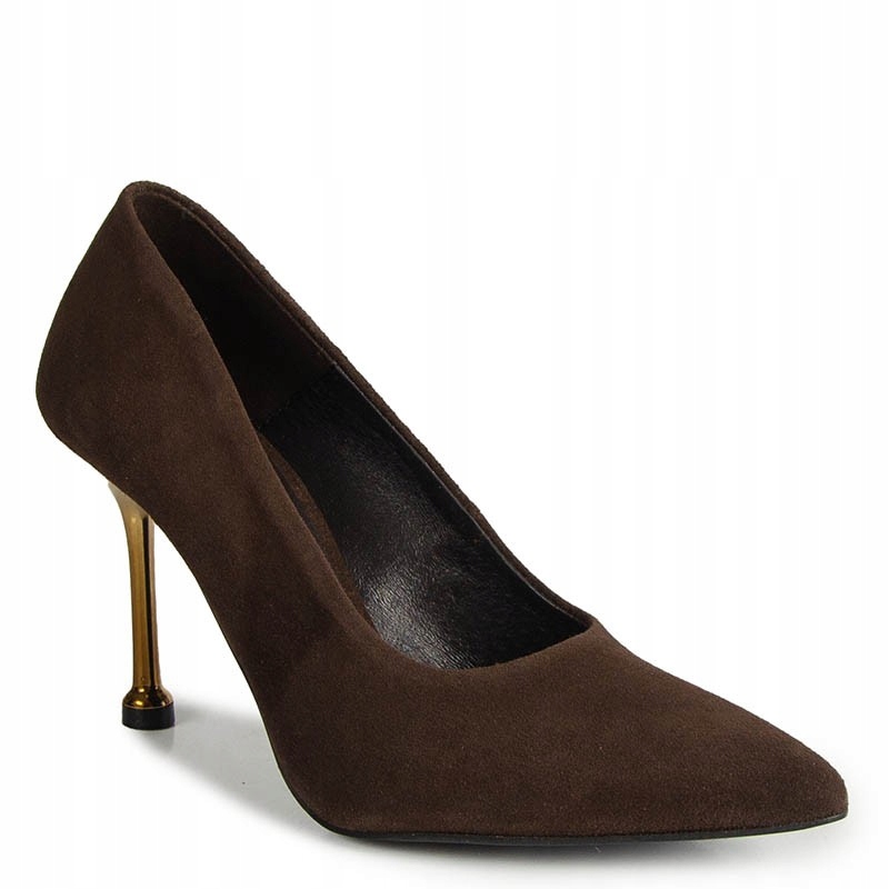 Karino 5977 Hnědé Kožené Lodičky 39