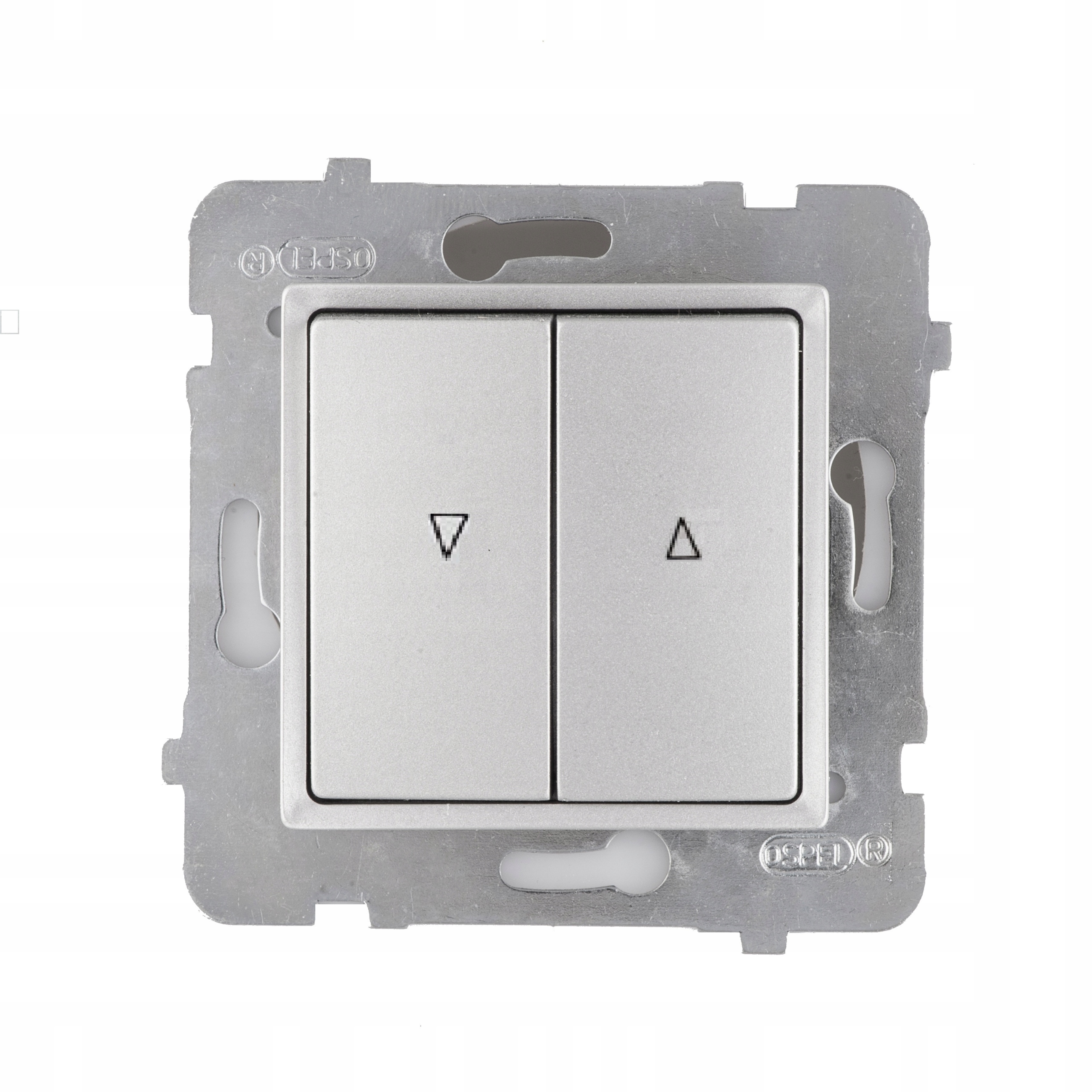 

Polmark Rosa Przycisk żaluzjowy srebrny metalik