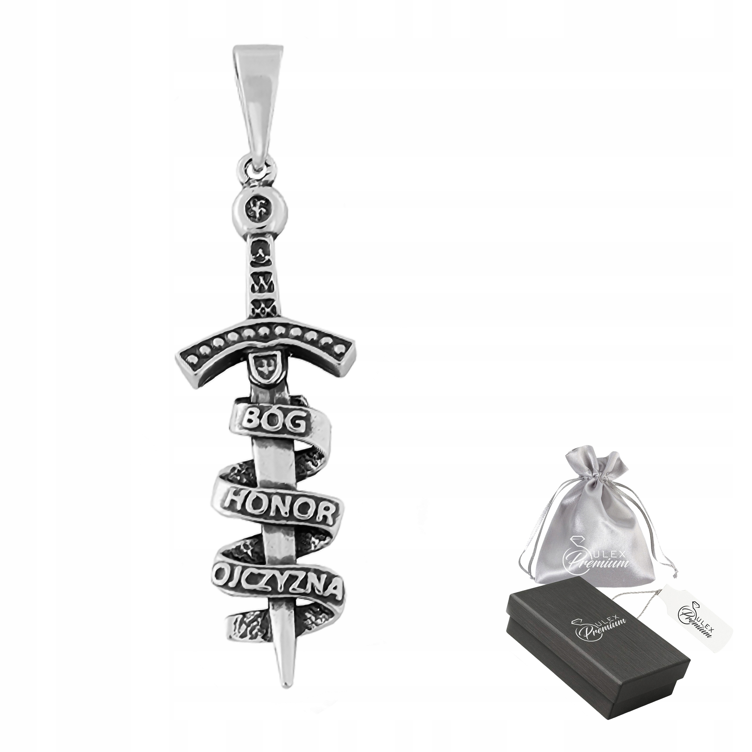 Patriotický přívěsek stříbro 925 Přívěsek Oxidovaný Štěrbec se stuhou