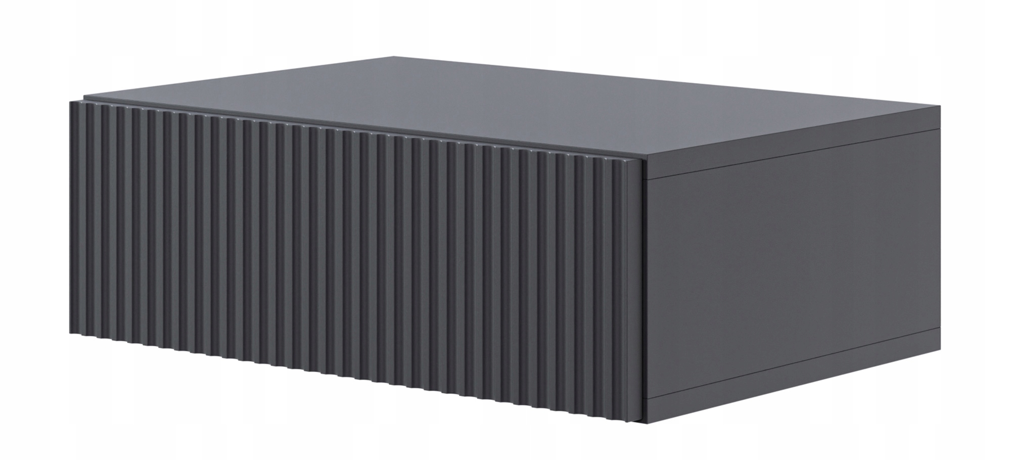 Noční stolek Veldio závěsný 50 cm černý Selsey Design