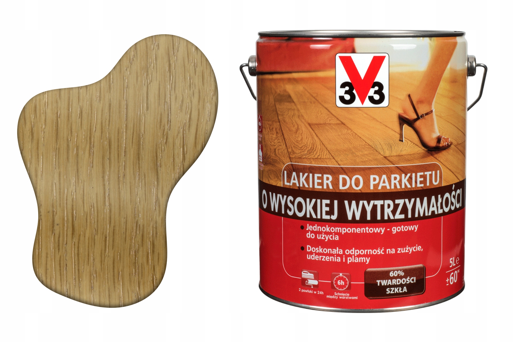 3V3 Rozpúšťadlový na drevo tvrdý odolný 5000 ml vysoká odolnosť