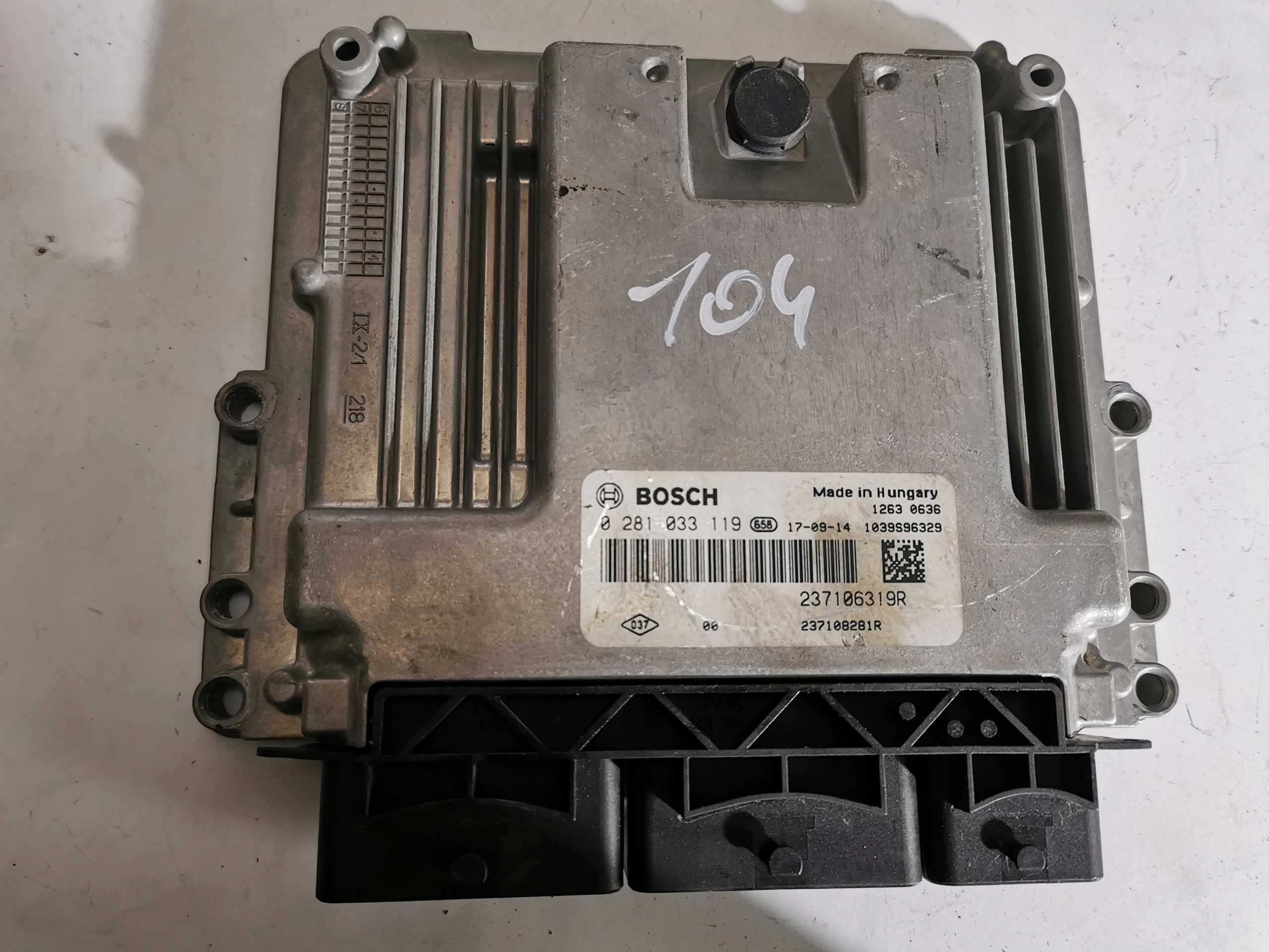 RENAULT CLIO 1.5DCI 0281033119 237106319R computer