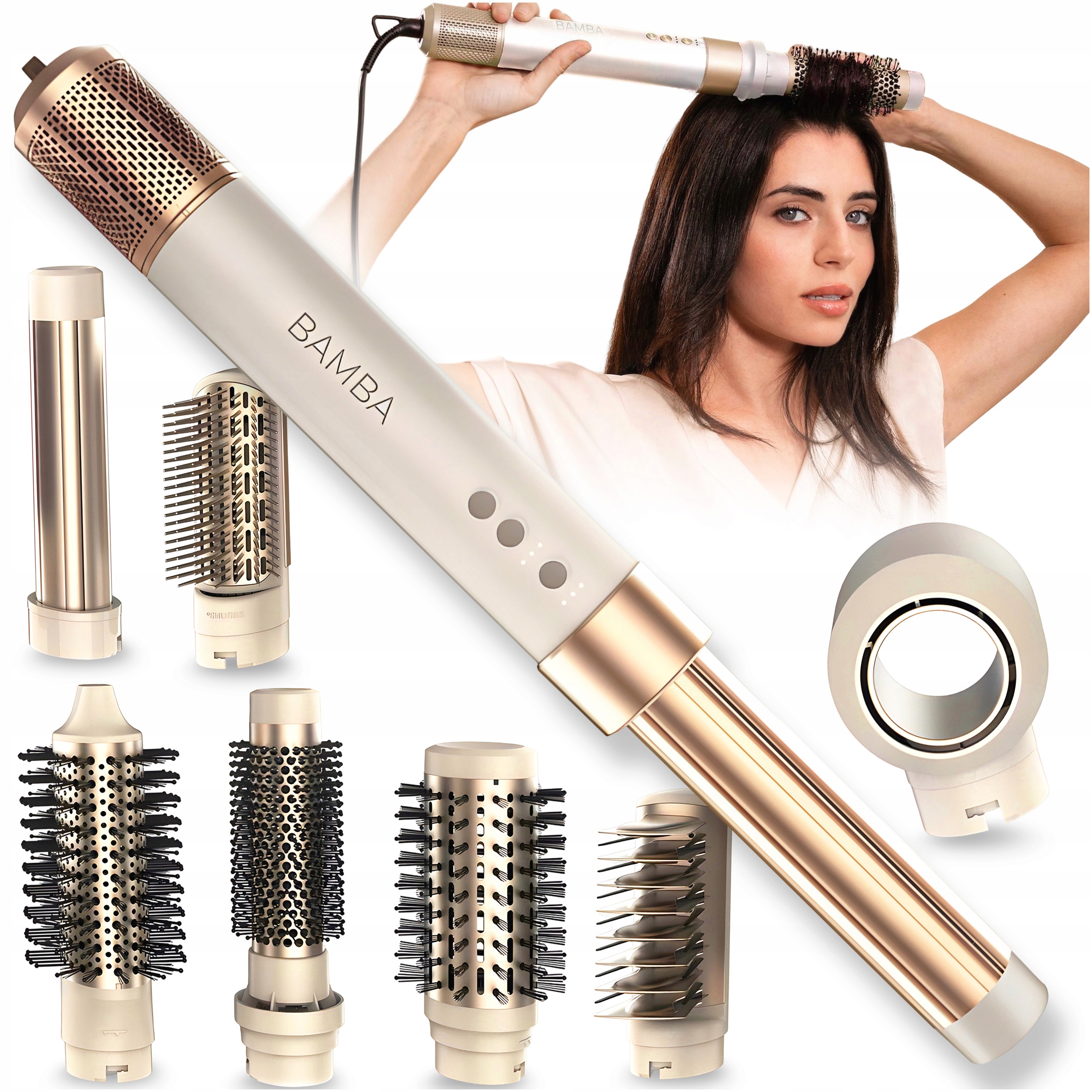 Suszarko Lokówka Do Włosów 8W1 1400W Cecotec Ceramic Care Airglam