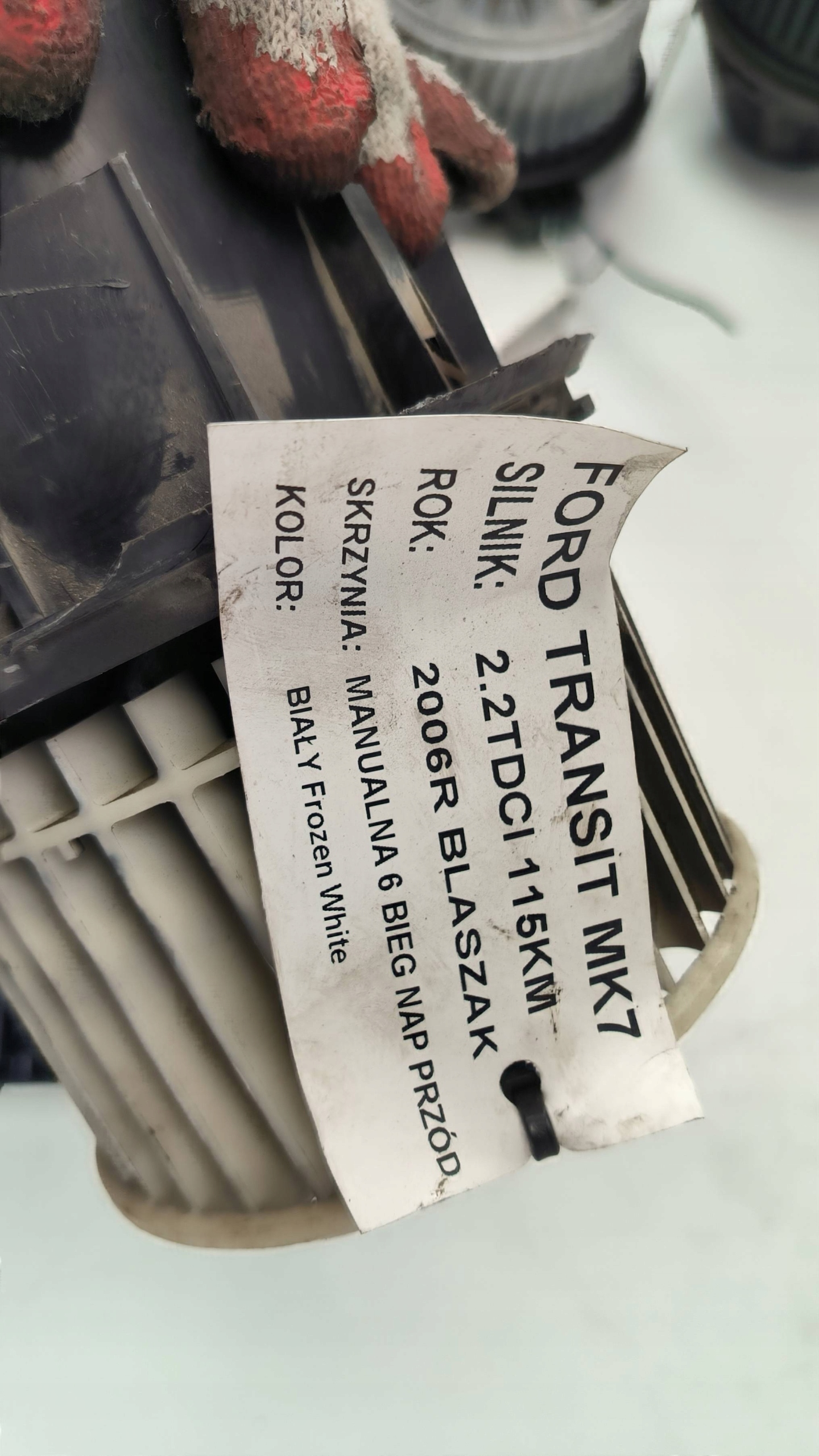 fan cab 6C1H-184E4-CA FORD TRANSIT MK7
