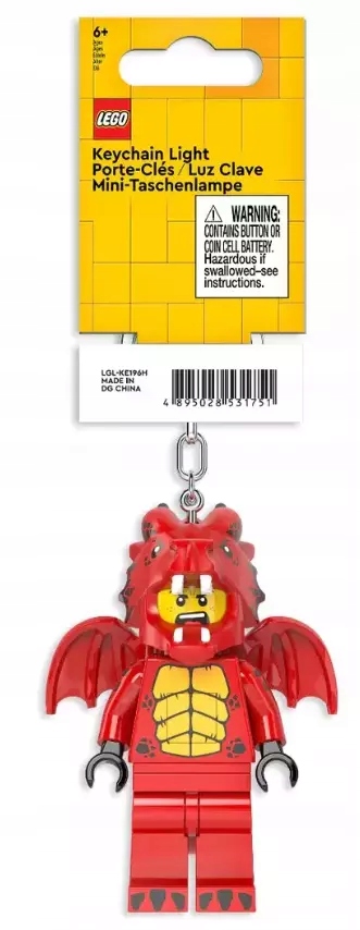 Lego Klíčenky Přívěsek Led Červený Drak LGL-KE196H
