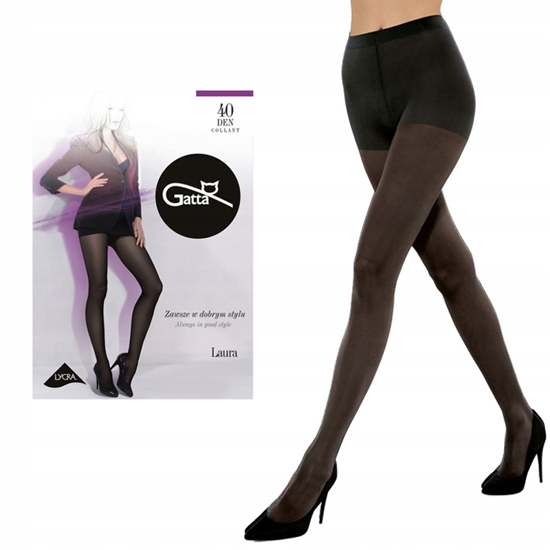 

Rajstopy Gatta Laura 40 den lycra 5-XL Nero