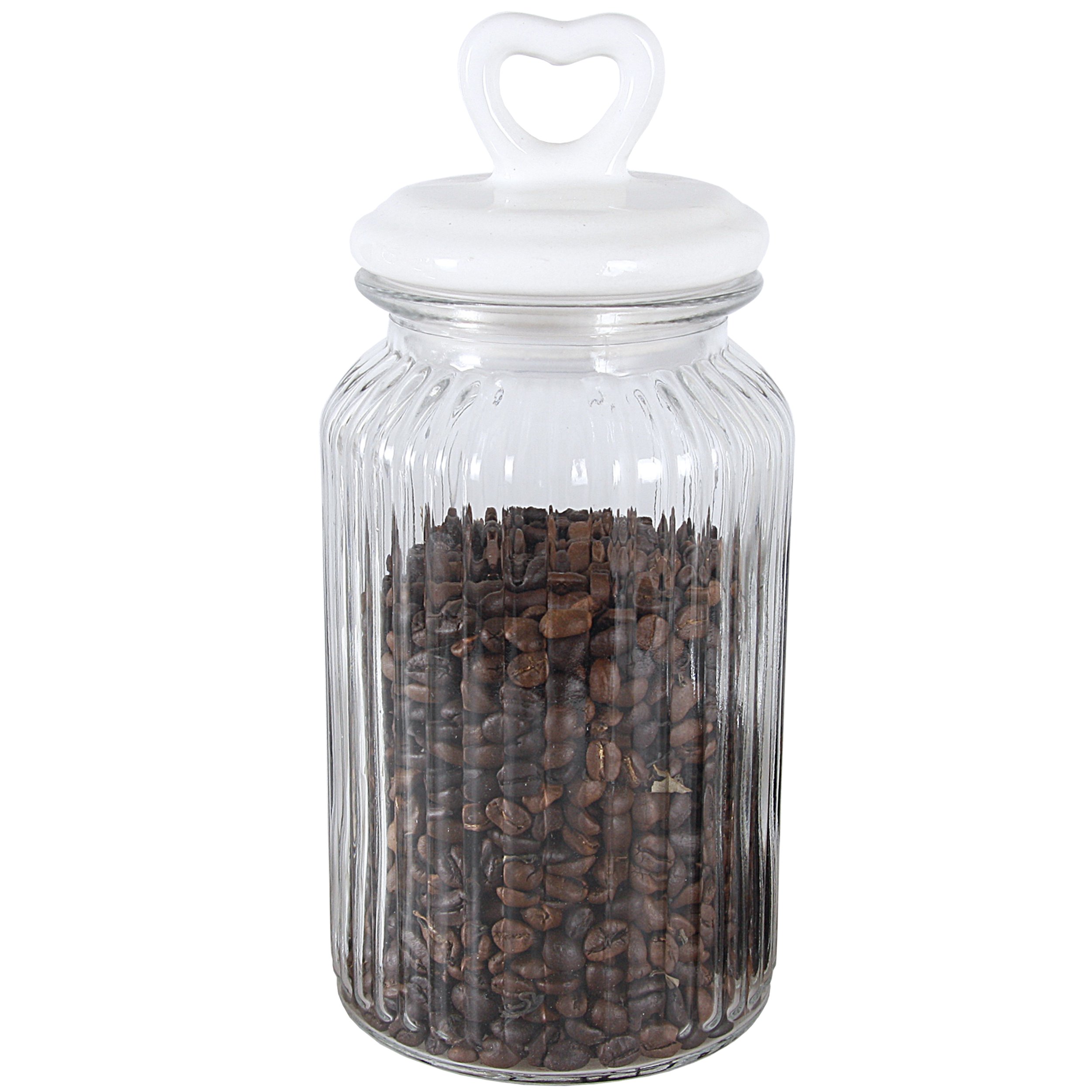 

Słoik Ozdobny Z Pokrywką Serce Tadar 1300 ML