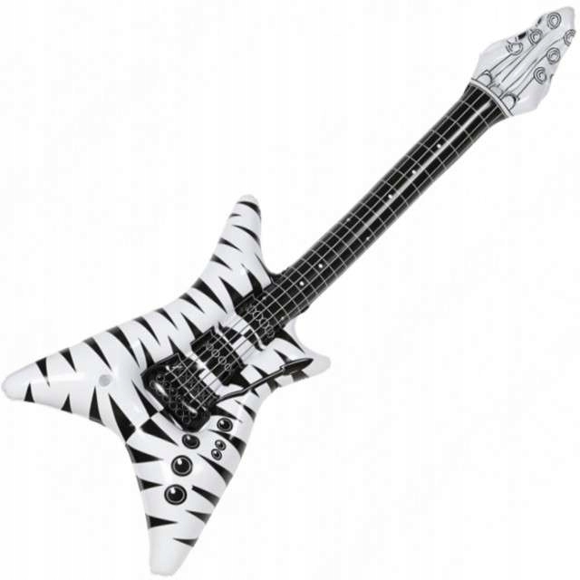 

Dmuchaniec muzyczny Gitara zebra Rock punk Muzyk