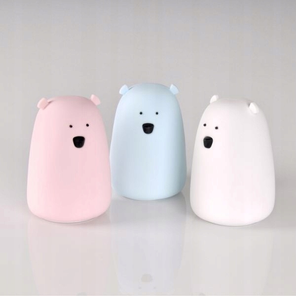 Lampka nocna dziecięca Led RGB Miś akumulator USB Marka Polux